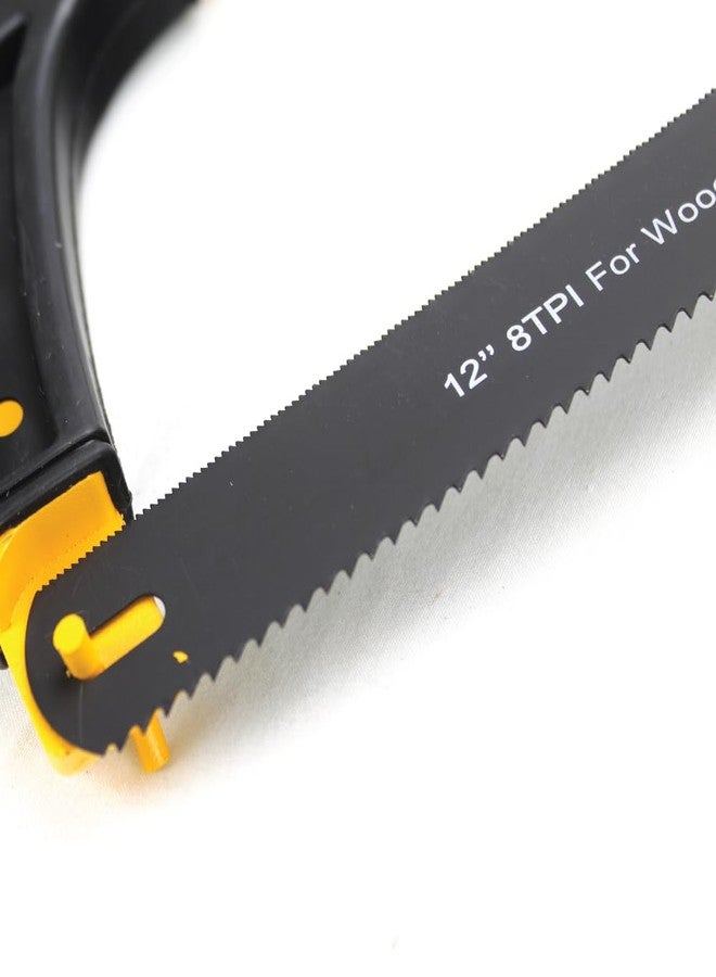 USTAD Double side Hacksaw Blades Size- 300 x 25 mm (12 X 1 inch) Durable, Precise, Long-Lasting For Clean Cuts In Metal, Wood, PVC Plastic and more, 8TPI for Wood and 24TPI for Metal, PVC etc - Image 5